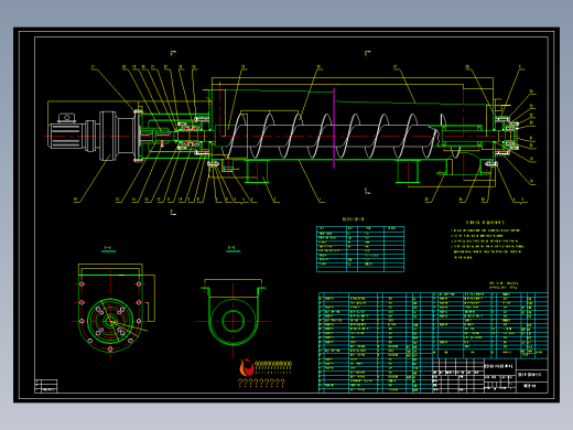 外国180螺旋输送机详图