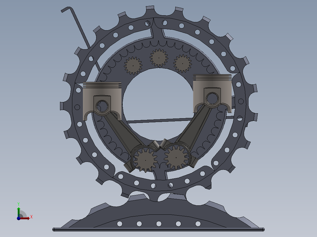 创意椅子机械椅子，机械长凳前视图