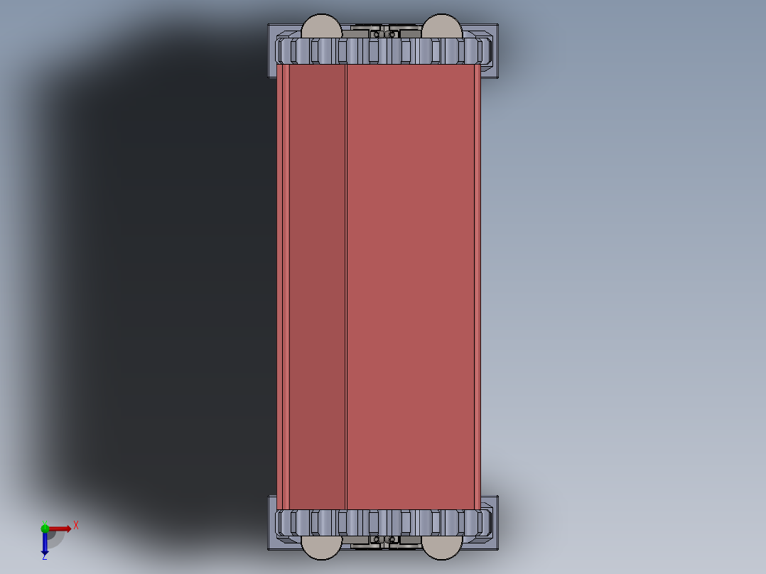 创意椅子机械椅子，机械长凳俯视图