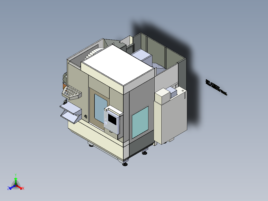 B1_5轴CNC铣床设计模型