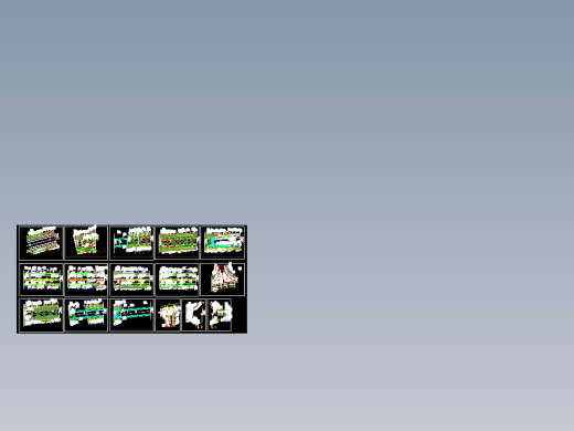 公园景观休闲广场道路木栈道地面铺装cad图纸大样节点详图素材集