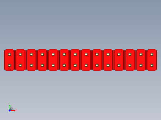 彩色公头100mil（2.54mm）系列-DS1021_red_2x14p_100mil_Type43_rev1.0前视缩略图