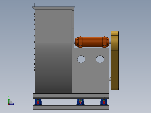 风机装配图左视缩略图