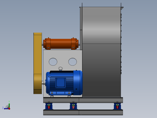 风机装配图右视缩略图