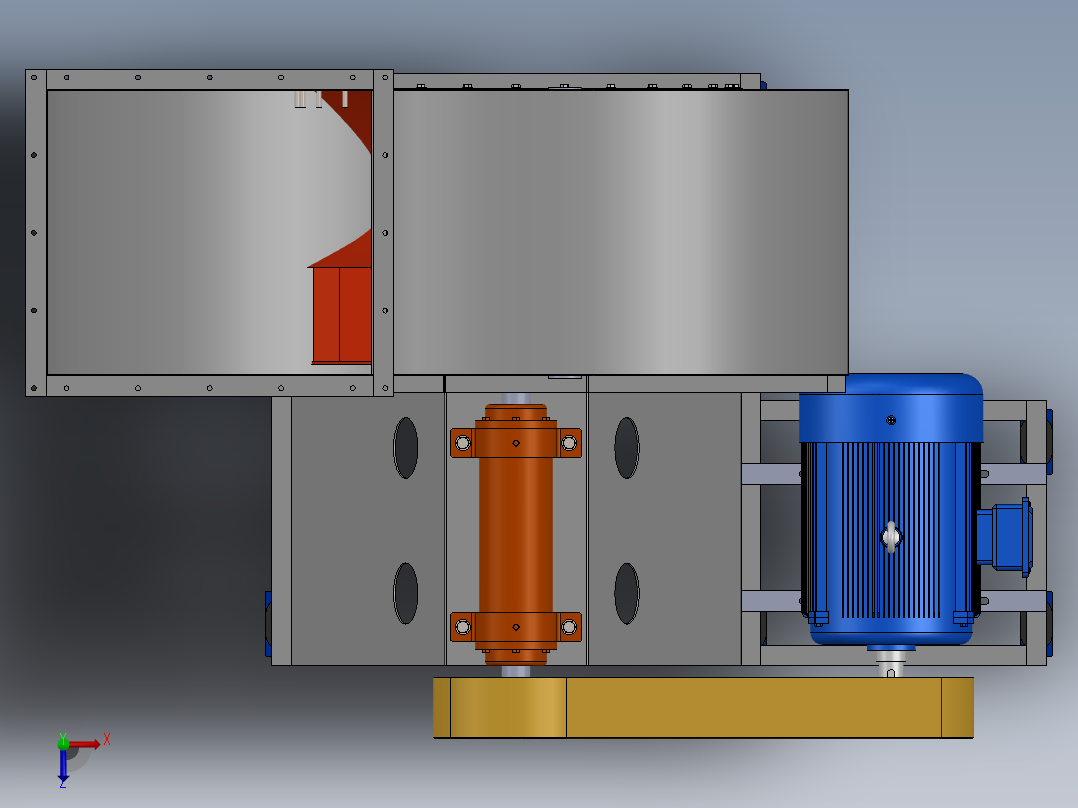 风机装配图俯视图