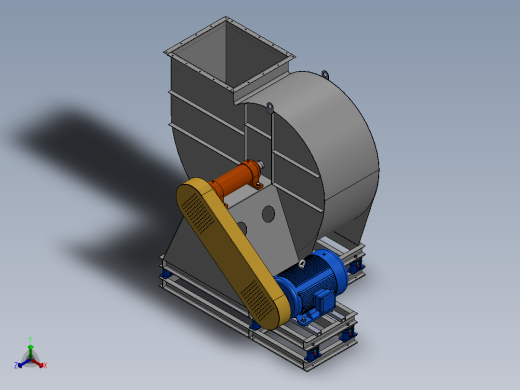 风机装配图正等轴测缩略图