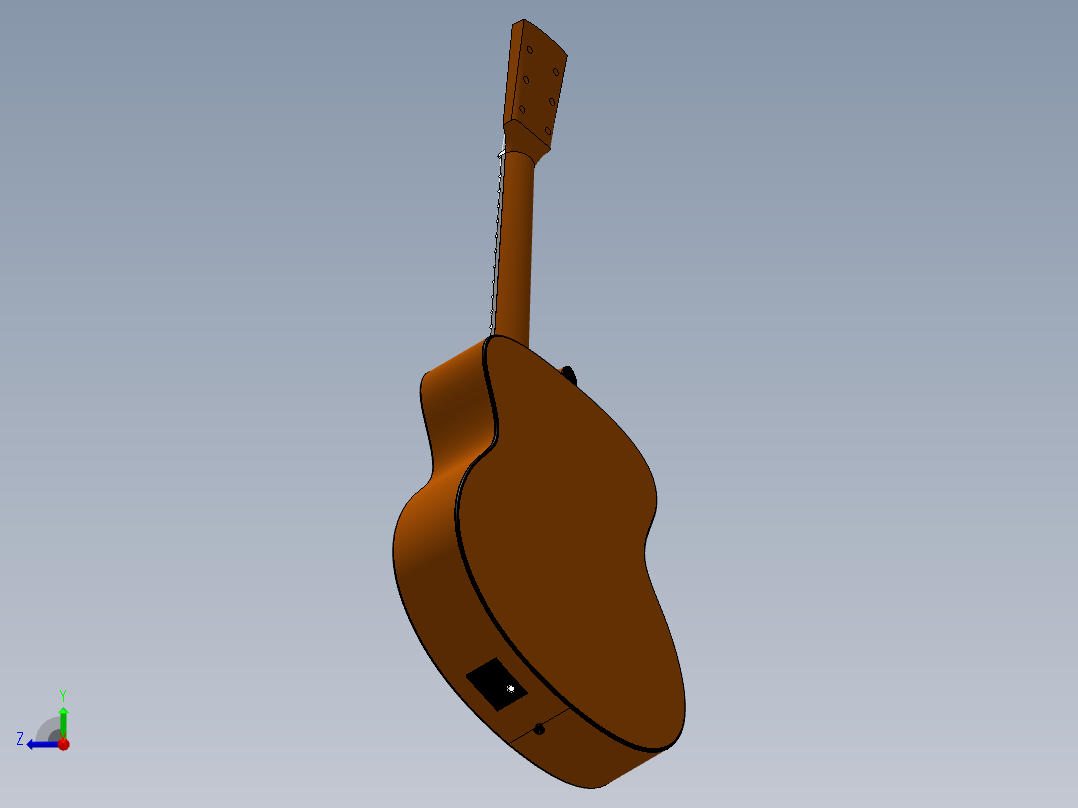 吉他模型图右视图