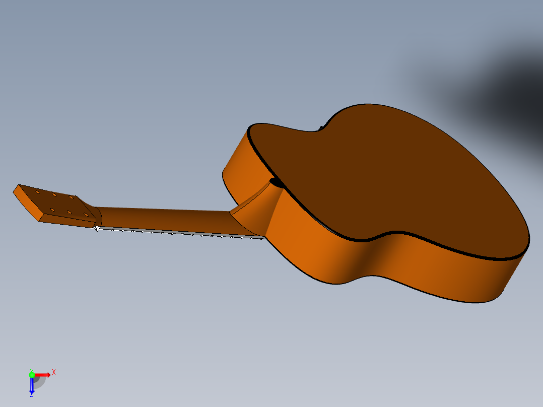 吉他模型图俯视图