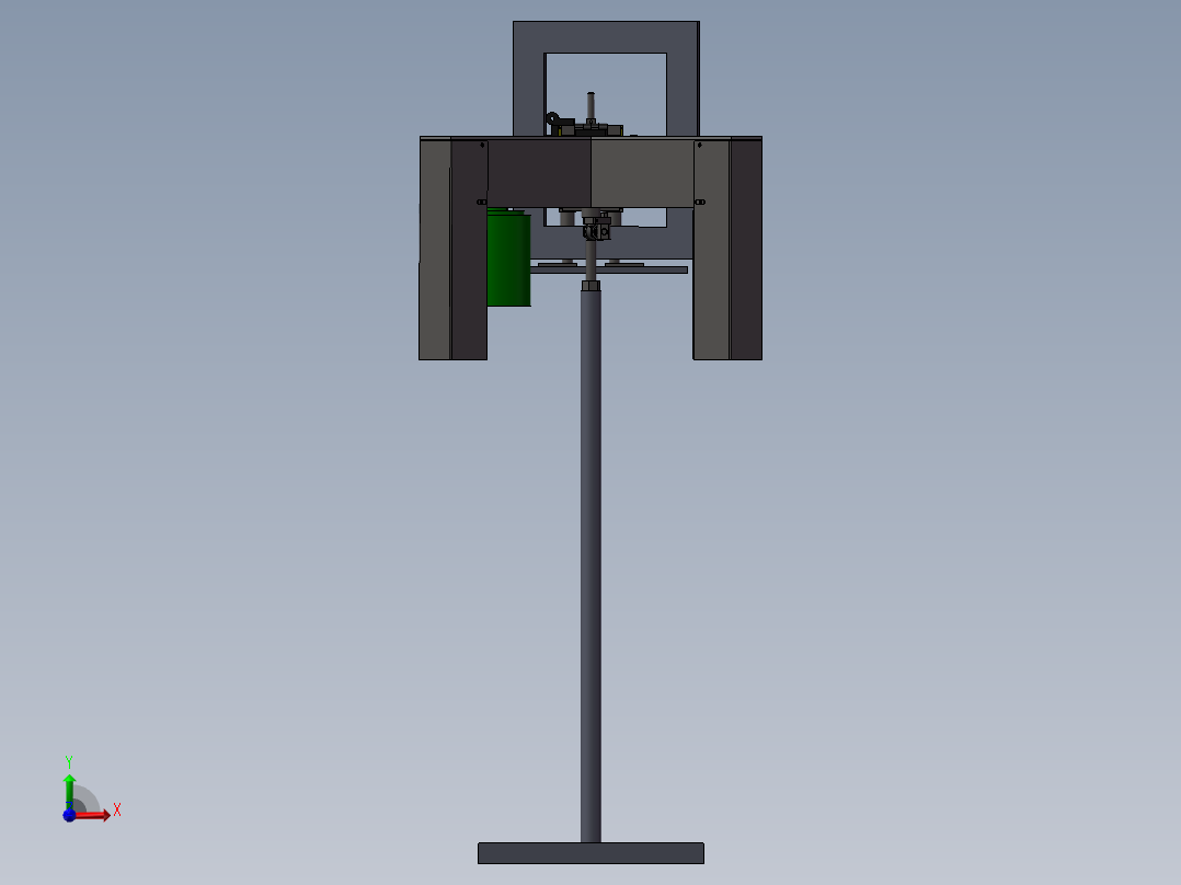 流水线物料板前视图