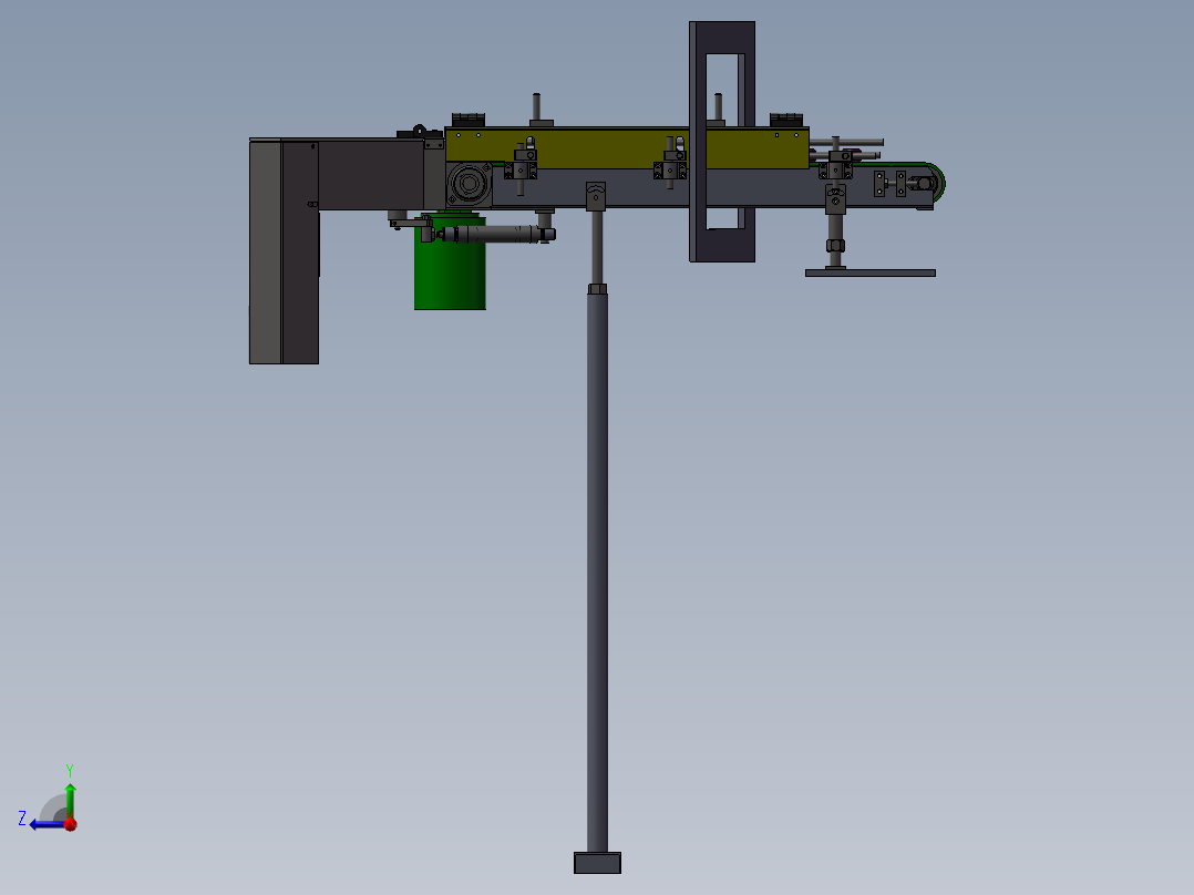 流水线物料板右视图