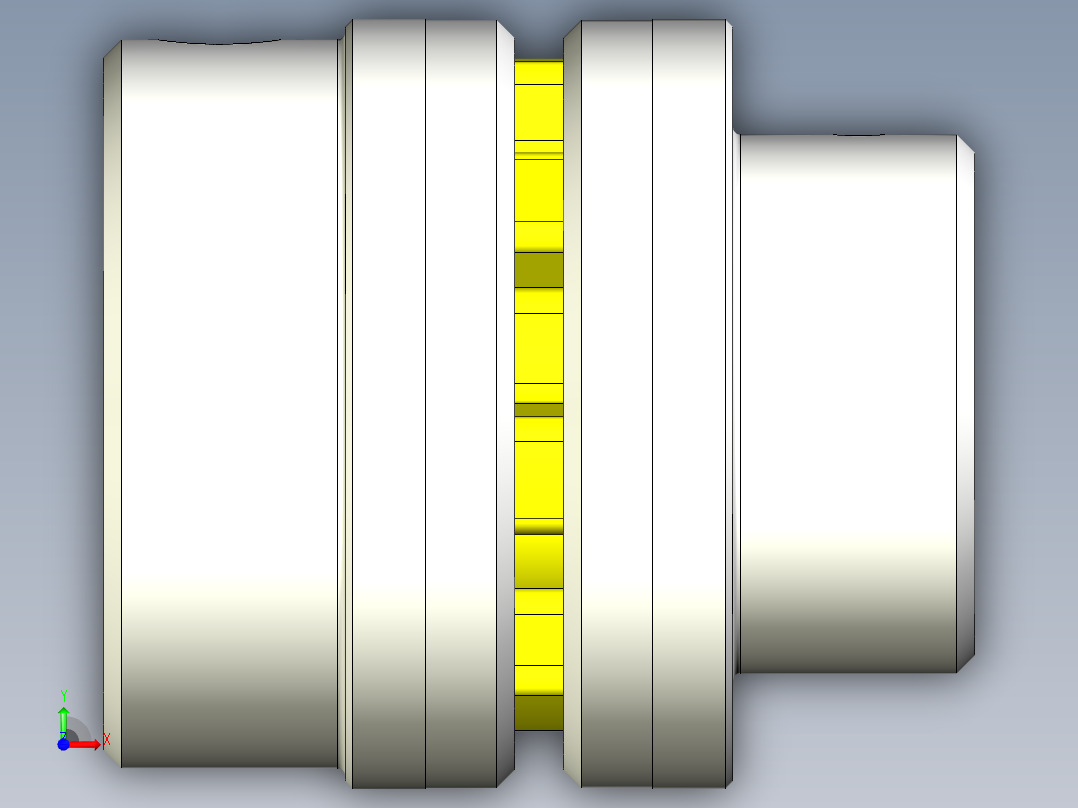 15个星联轴器集合-配置前视图