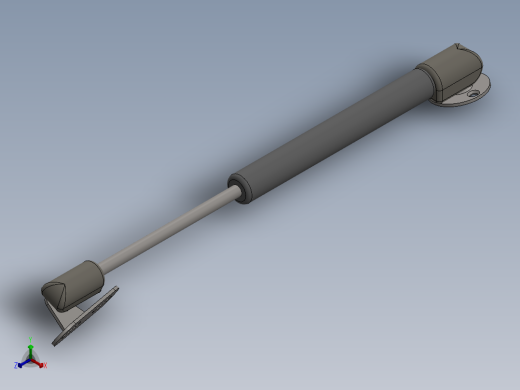 气弹簧气撑正等轴测缩略图