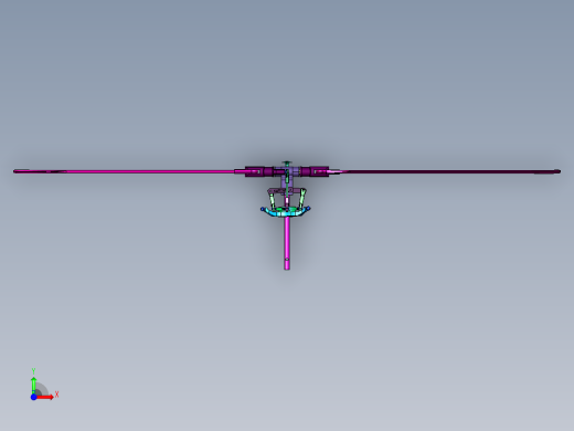 直升机动力旋转翼面前视缩略图