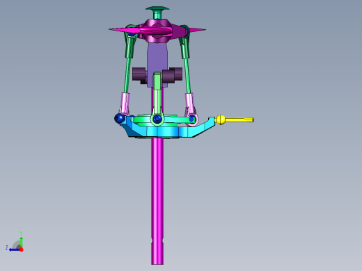 直升机动力旋转翼面右视缩略图