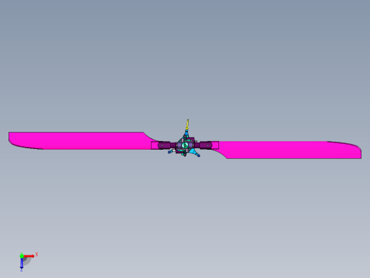 直升机动力旋转翼面俯视缩略图