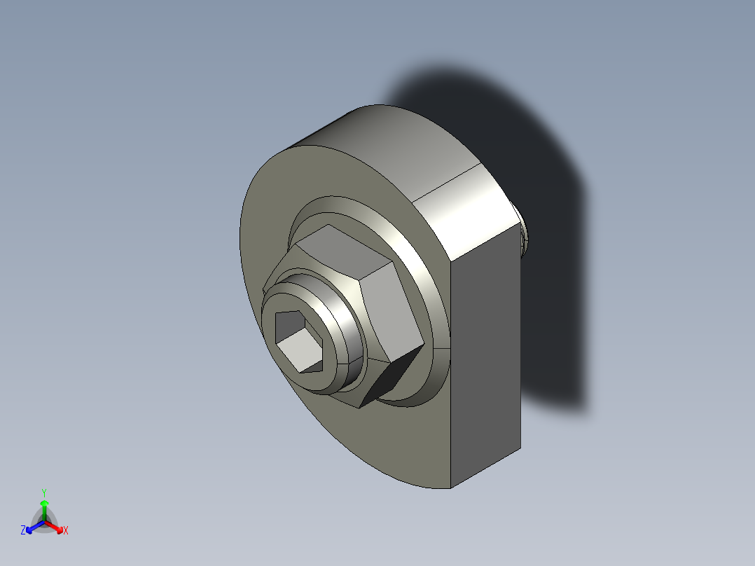 偏心夾具2341-3D多系列多零件图纸模型主视图