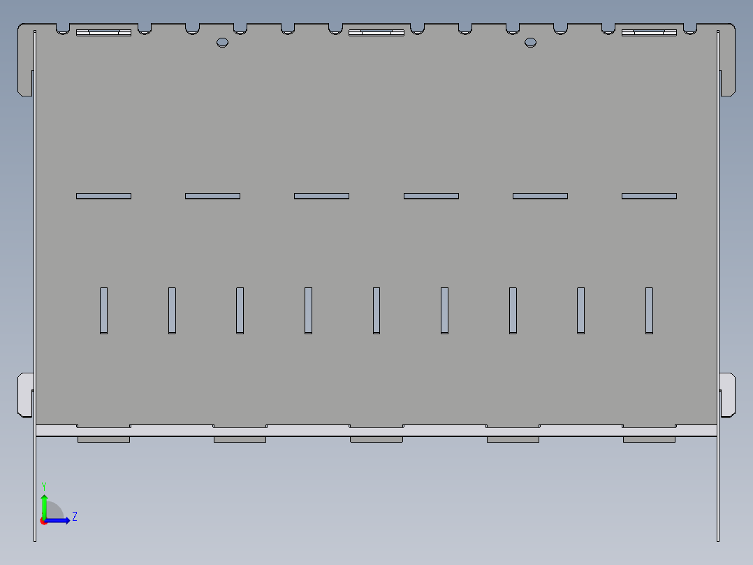 烧烤-烧烤架左视图