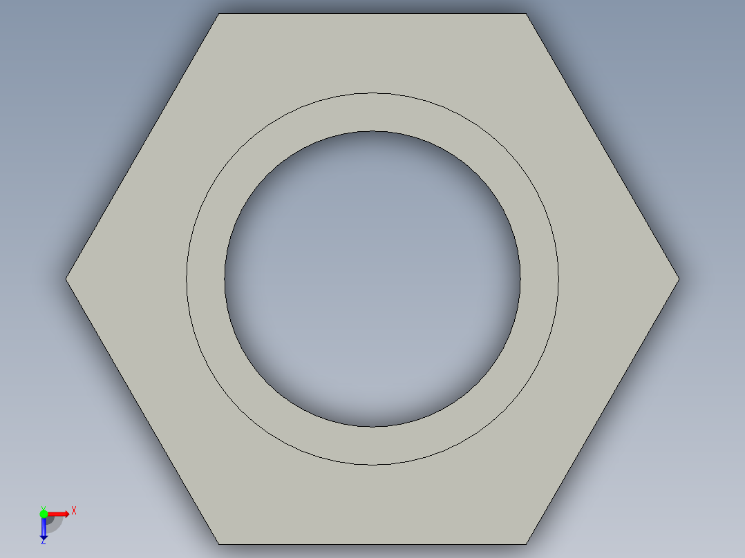 船舶管路系统SeaCor_ReducerBushing_SxSPIG_37J137131_1in x 0.75in俯视图