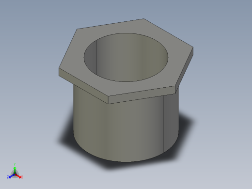船舶管路系统SeaCor_ReducerBushing_SxSPIG_37J137131_1in x 0.75in正等轴测缩略图