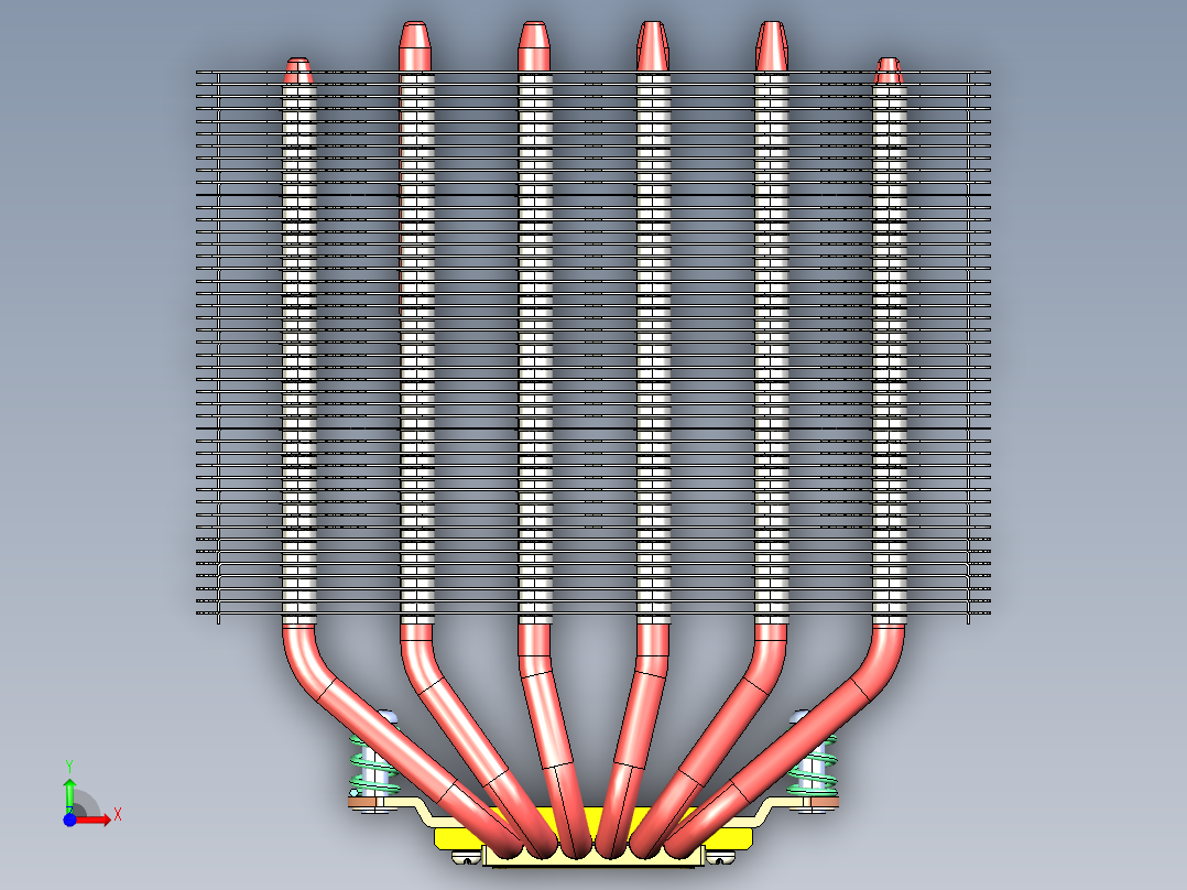 NOCTUA NH-D15 CPU冷却器前视图