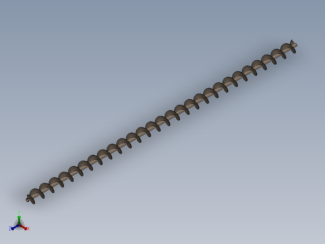 螺旋输送机（散热片）主视图