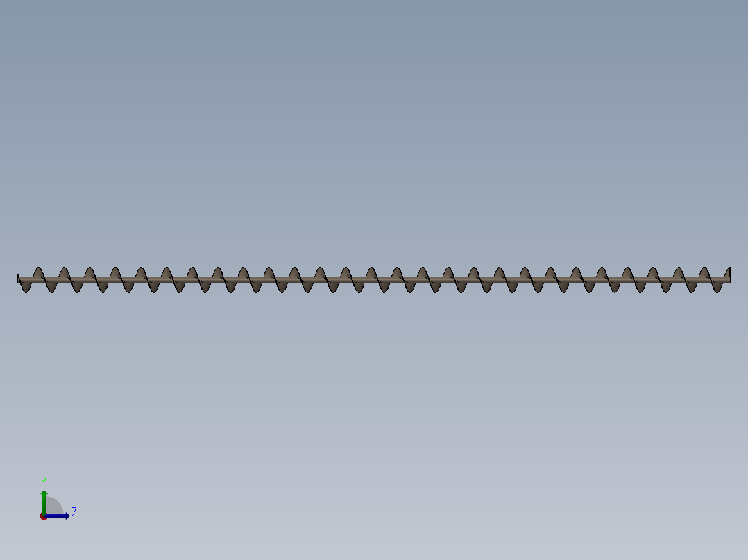 螺旋输送机（散热片）左视图