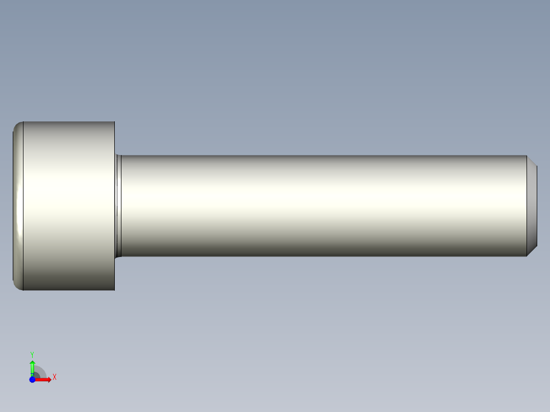 内六角螺钉-BOLT-M6-25-16-6-10-6-R0.6.stp前视图