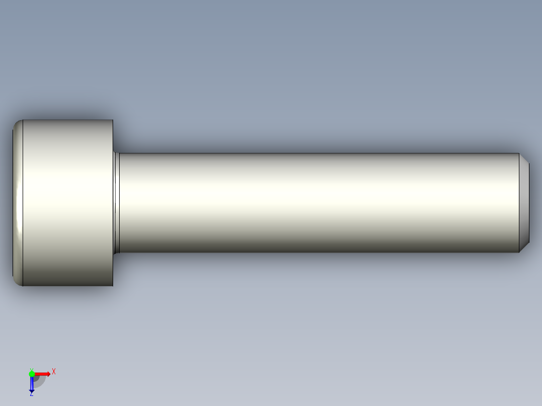 内六角螺钉-BOLT-M6-25-16-6-10-6-R0.6.stp俯视图