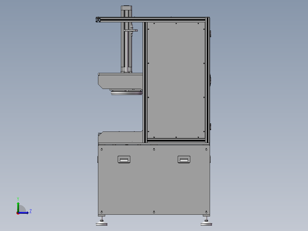DD电机骨架安装机的设计含开题、SW三维及CAD图左视图