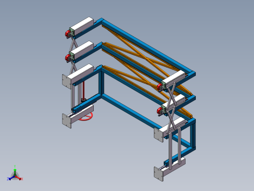 上升前后移动棚正等轴测缩略图