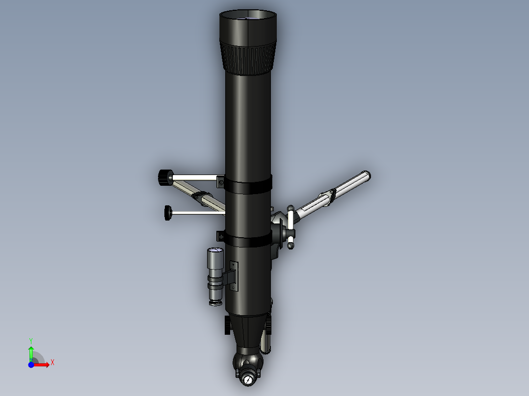 普通望远镜前视图