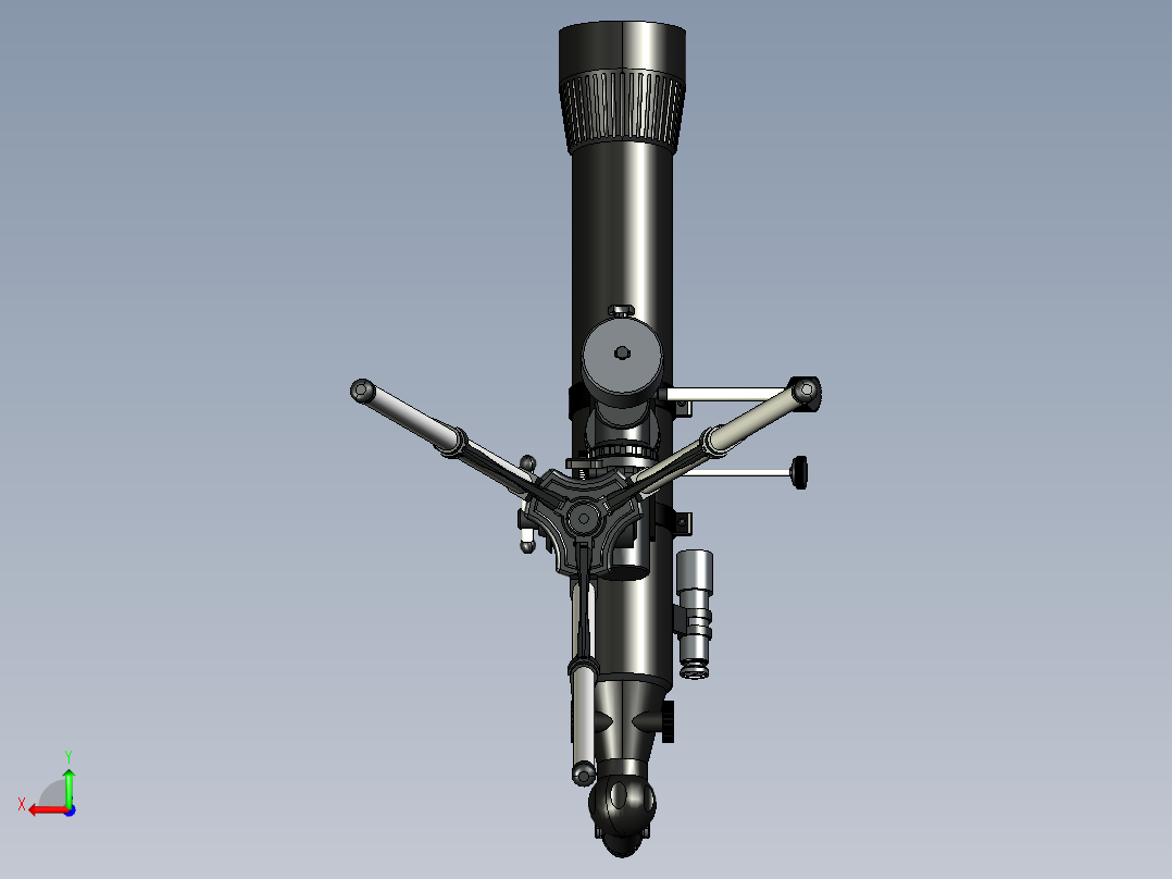 普通望远镜后视图