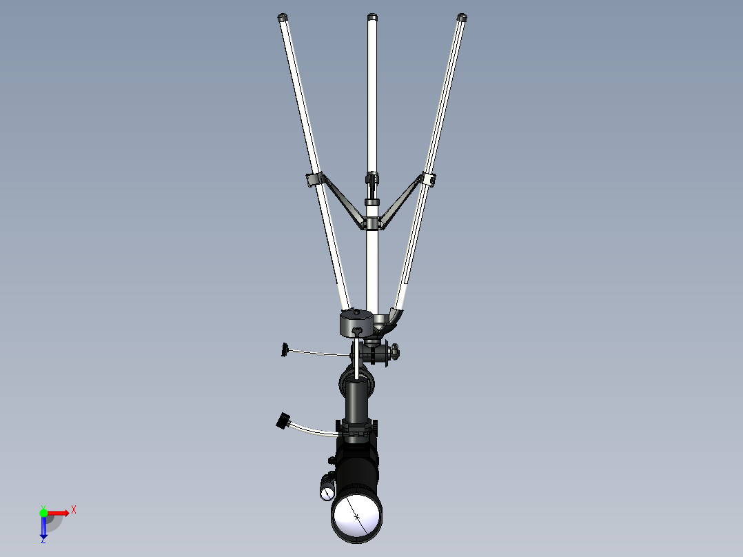 普通望远镜俯视图
