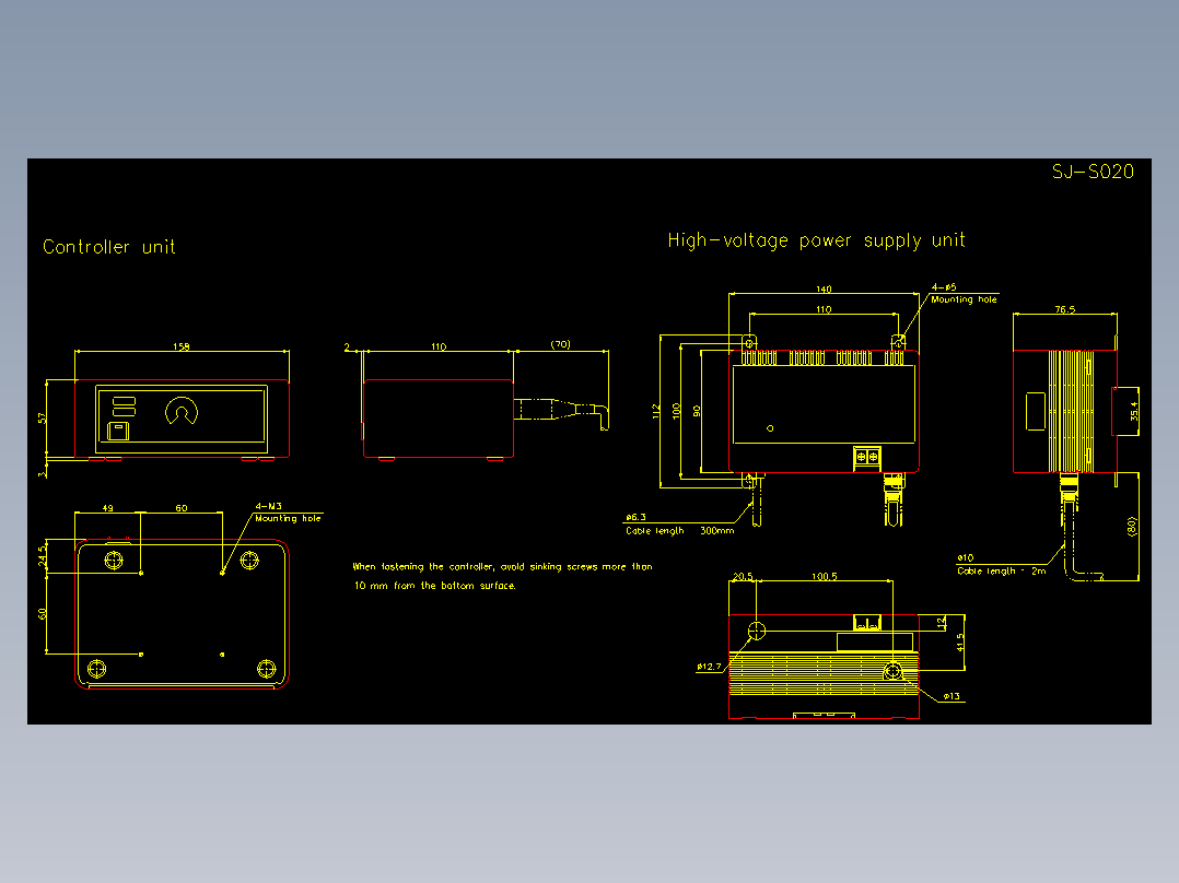 基恩士sj-sw_cad_kc图纸模型