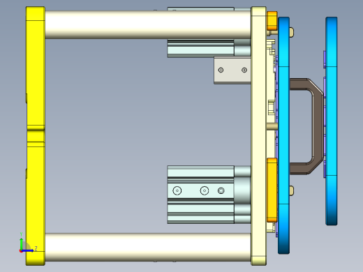 HAZEL-C-笔记本CNC工装夹具三维模型CNC6-0520左视缩略图