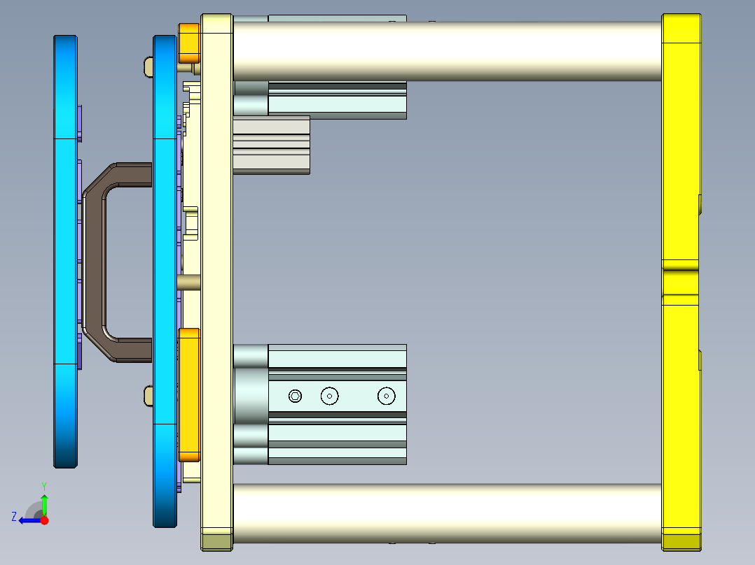 HAZEL-C-笔记本CNC工装夹具三维模型CNC6-0520右视图