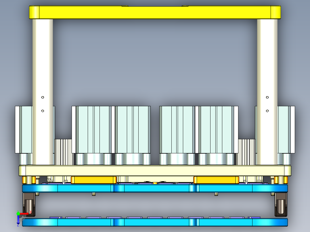 HAZEL-C-笔记本CNC工装夹具三维模型CNC6-0520俯视图