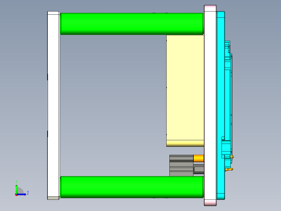 FONE-D-CNC6笔记本CNC工装夹具三维模型-1114左视图
