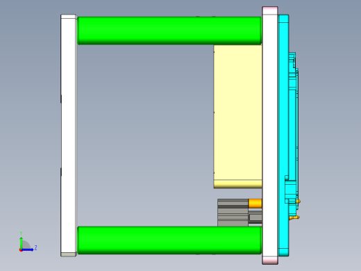 FONE-D-CNC6笔记本CNC工装夹具三维模型-1114左视缩略图