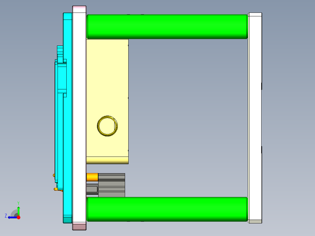 FONE-D-CNC6笔记本CNC工装夹具三维模型-1114右视图