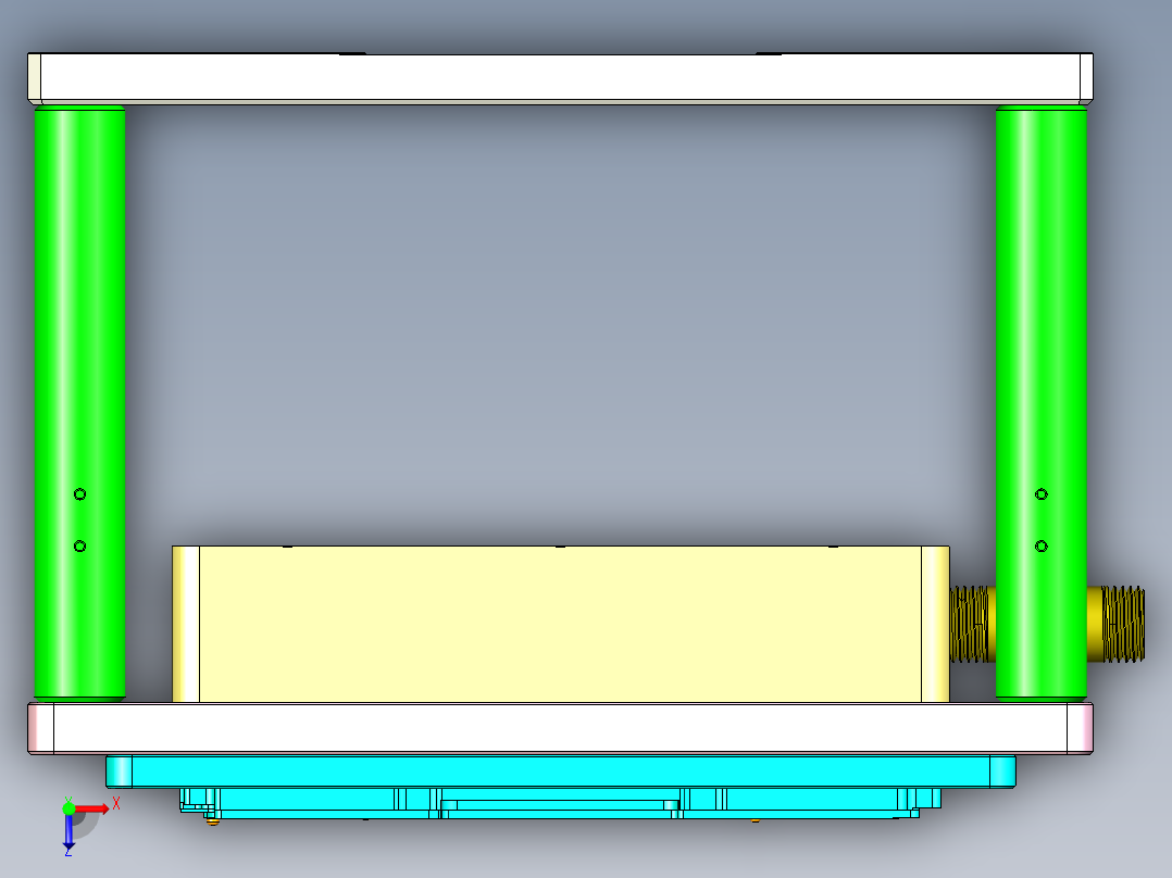FONE-D-CNC6笔记本CNC工装夹具三维模型-1114俯视图