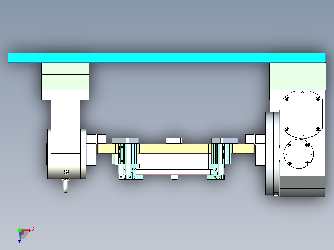 X1008-笔记本CNC工装夹具三维模型CNC2-0113俯视图