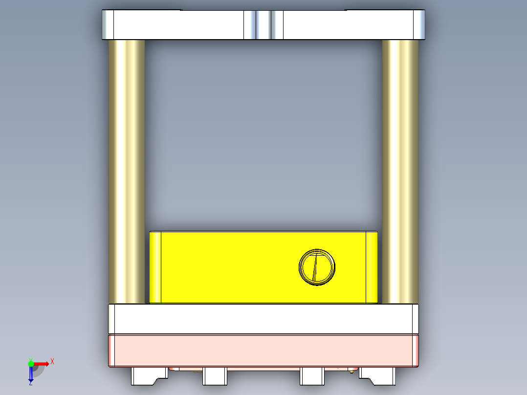 X2-CNC8笔记本CNC工装夹具三维模型-1104俯视图