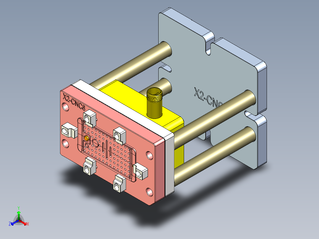 X2-CNC8笔记本CNC工装夹具三维模型-1104正等轴测图