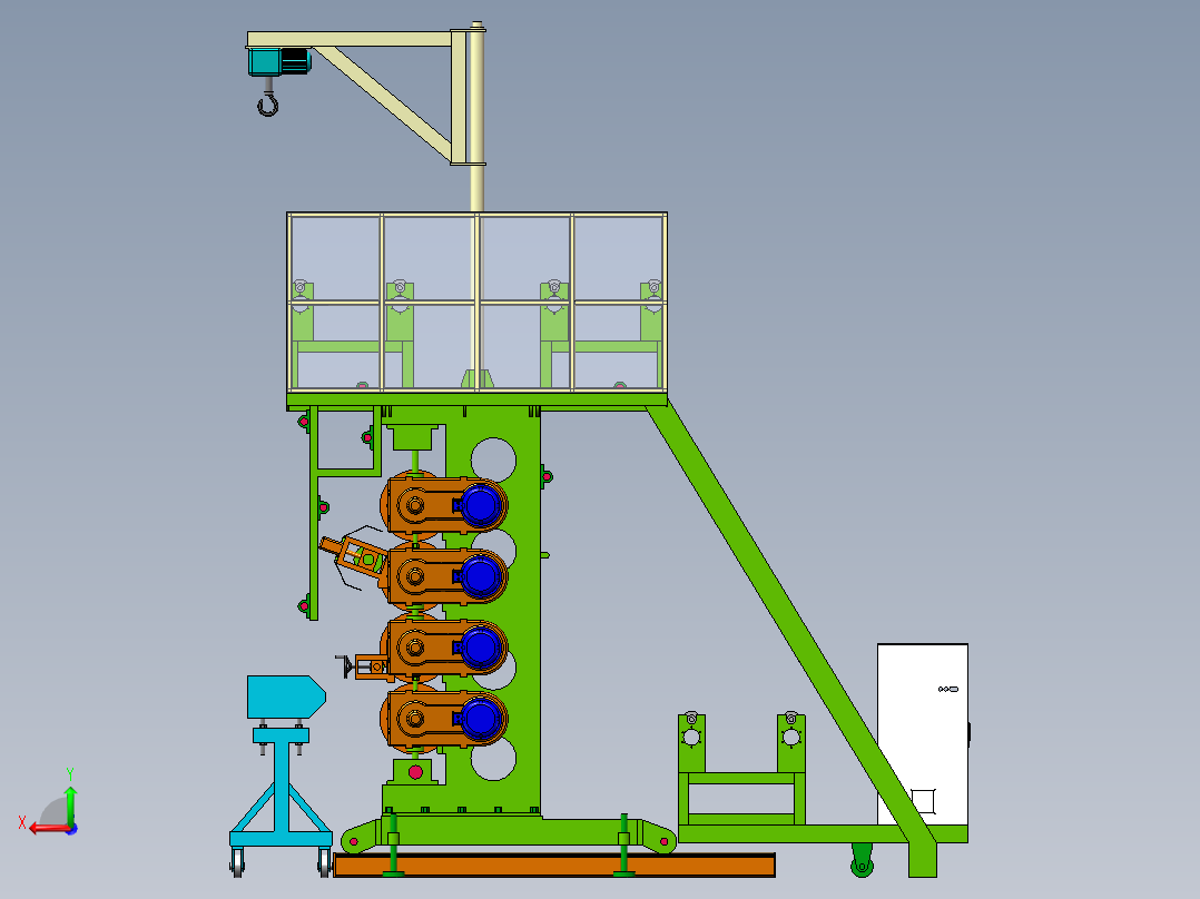 大型压膜包装机sw18后视图