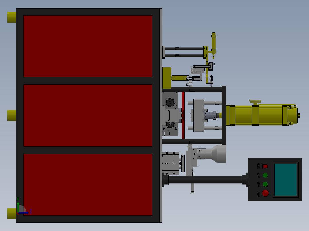 全自动多功能压力机sw17可编辑左视图