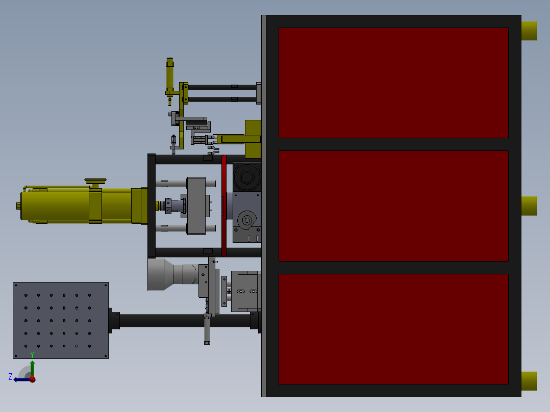 全自动多功能压力机sw17可编辑右视图