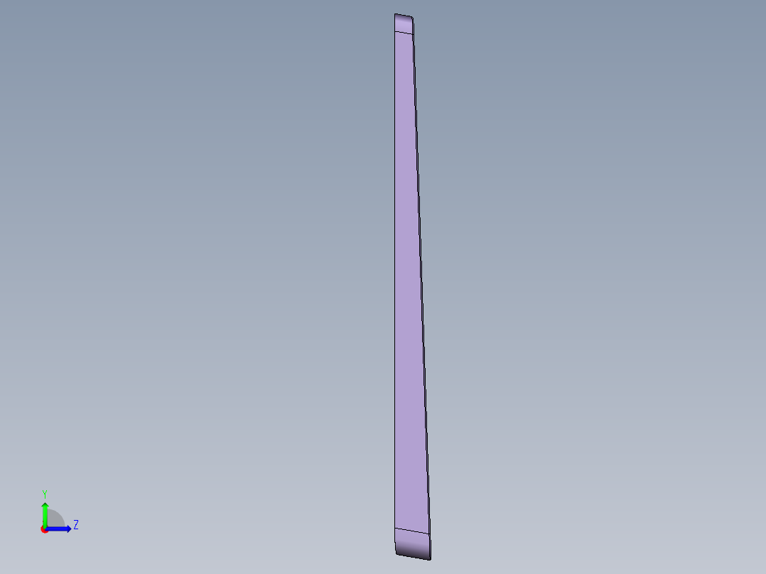 屏幕金属外壳铣内腔CNC编程程序模型左视图