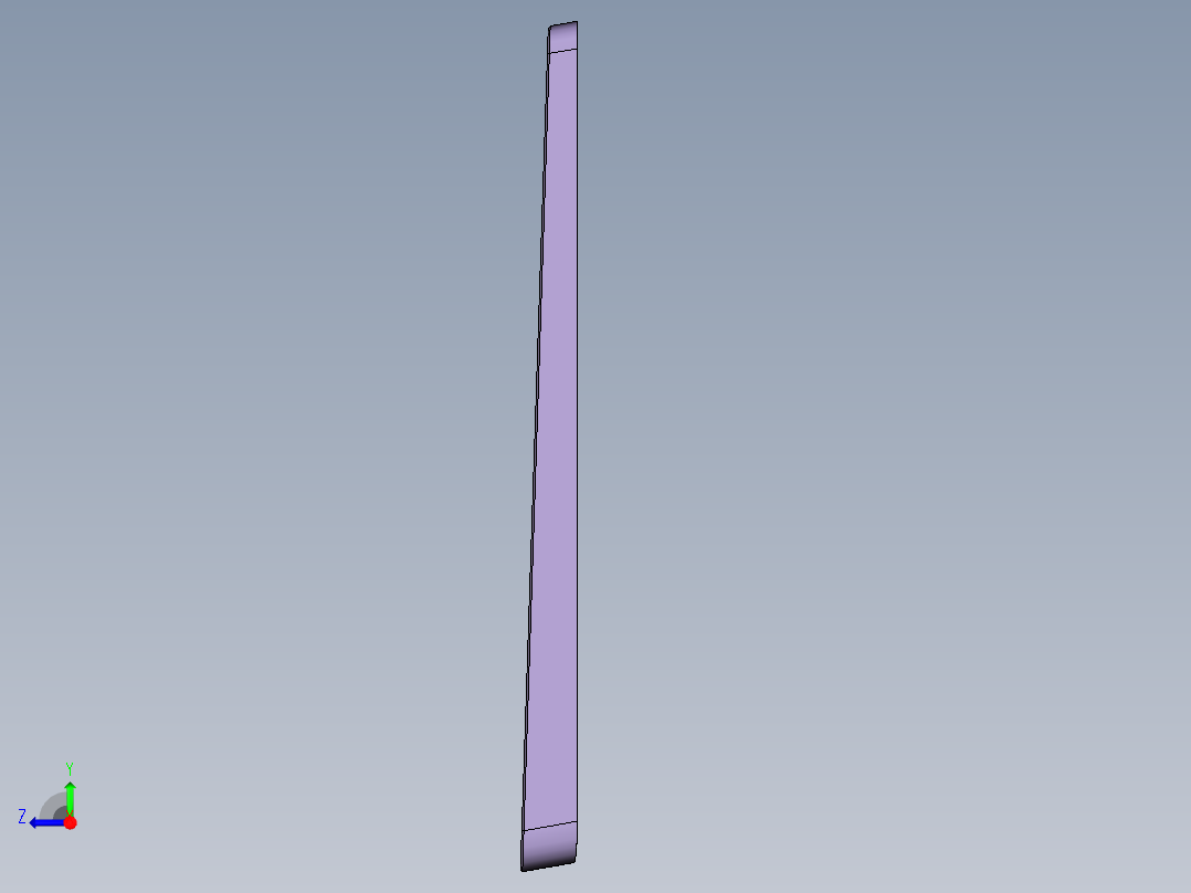 屏幕金属外壳铣内腔CNC编程程序模型右视图
