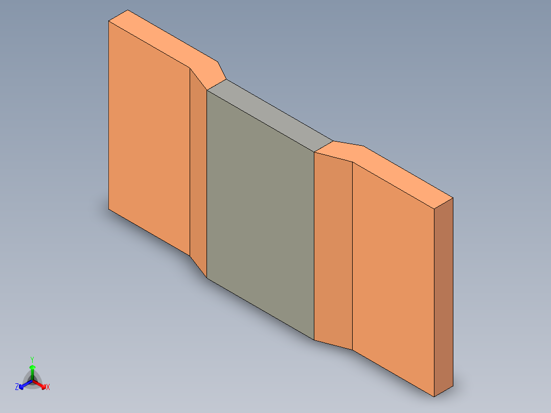铜分流器 PCB 1mOhm 7W正等轴测图